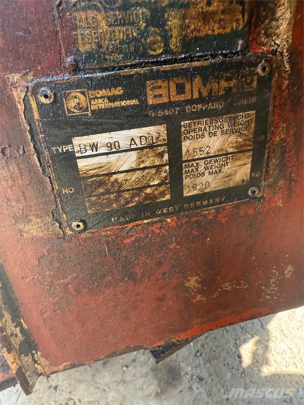 Bomag BW90 Çift tamburlu silindirler