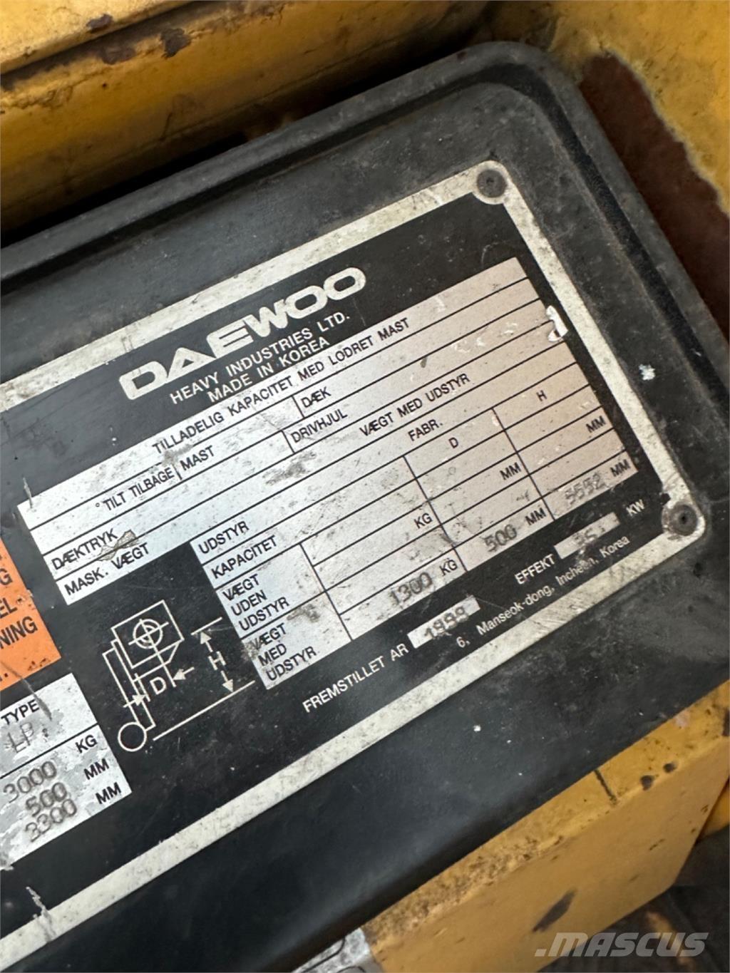 Daewoo G30E LPG'li forkliftler