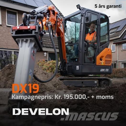 Develon DX19-7 Mini ekskavatörler, 7 tona dek