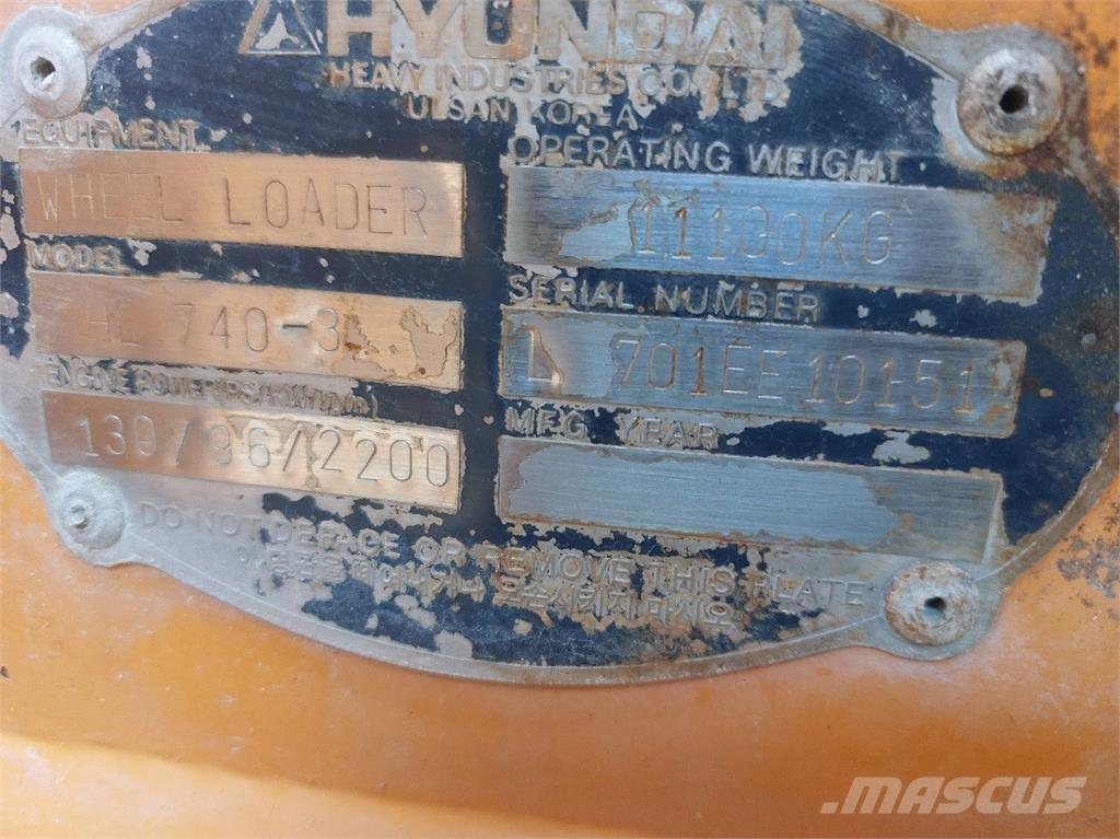 Hyundai HL740-3 Tekerlekli yükleyiciler