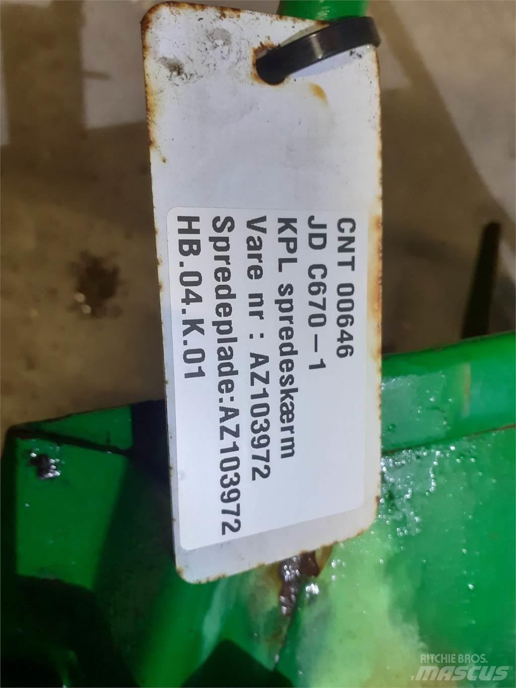 John Deere C670 Biçerdöver aksesuarlari