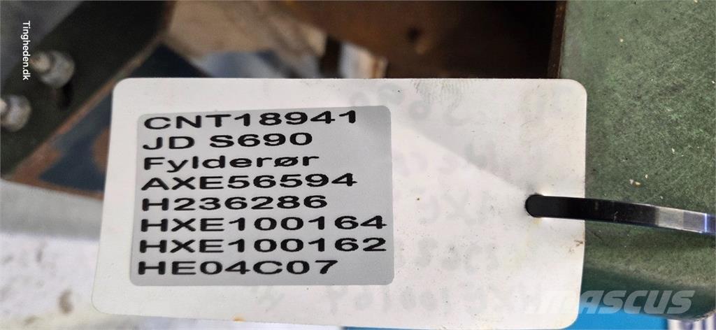 John Deere S690 Biçerdöver aksesuarlari