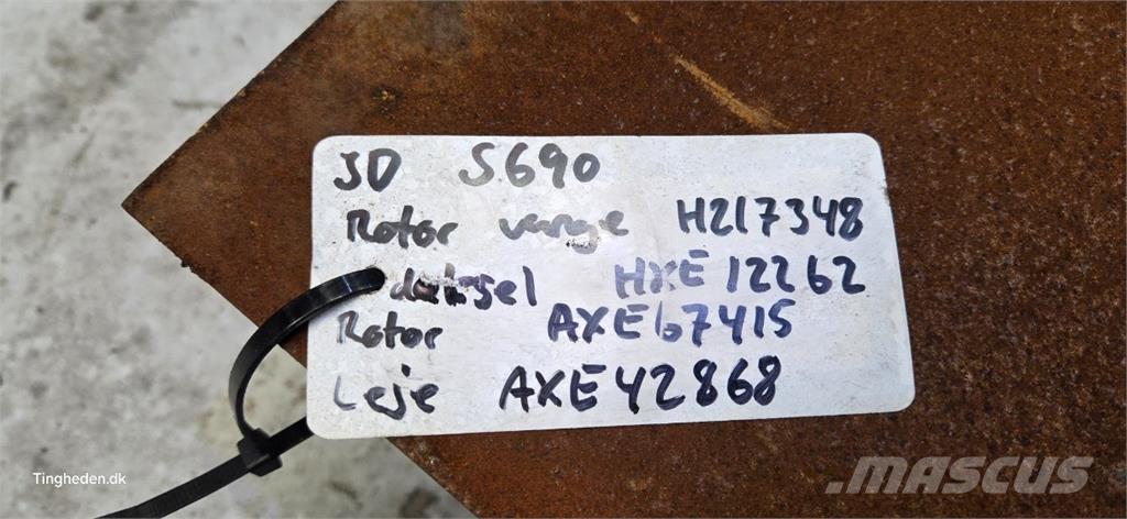 John Deere S690 Biçerdöver aksesuarlari