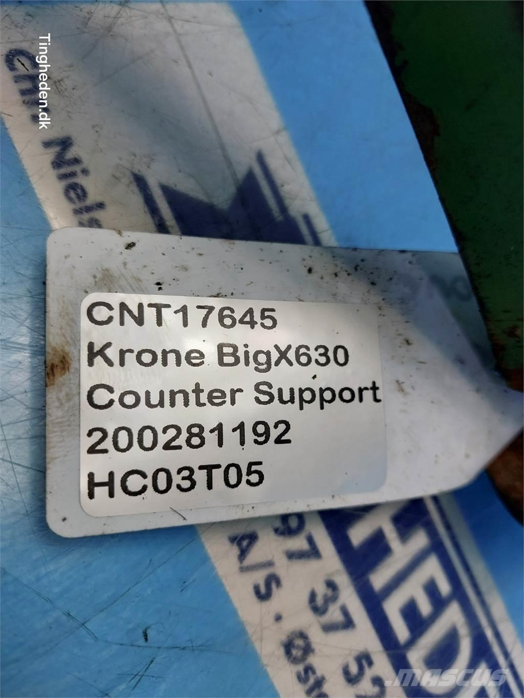 Krone Big X 630 Ot, samanlık ve yem makinesi aksesuarları
