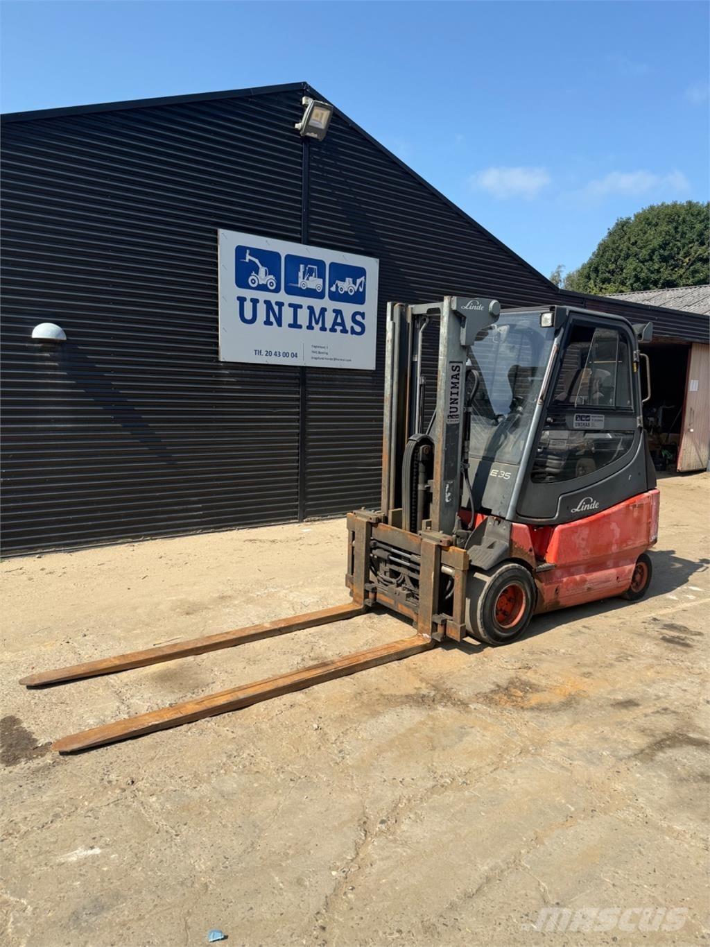 Linde E35 Elektrikli forkliftler