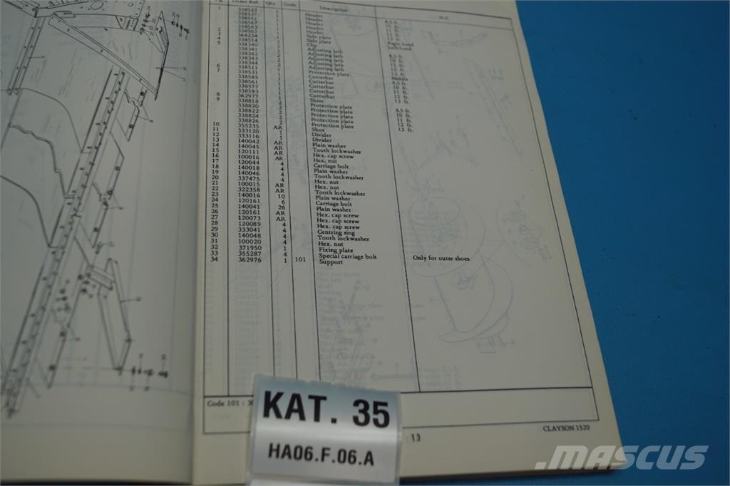 New Holland 1520 Diger tarim makinalari