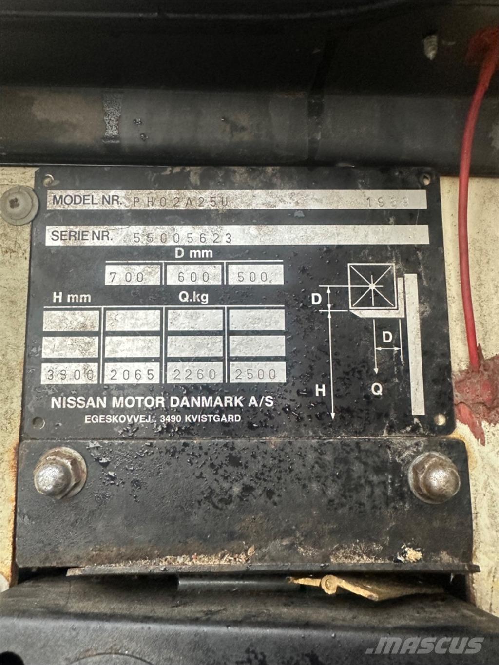 Nissan FG25 LPG'li forkliftler