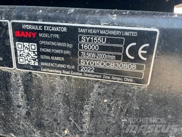Sany SY155U Paletli ekskavatörler