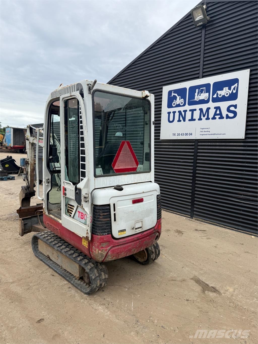 Takeuchi TB016 Mini ekskavatörler, 7 tona dek
