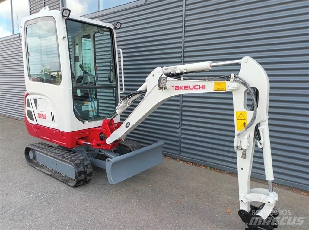 Takeuchi tb216 Mini ekskavatörler, 7 tona dek