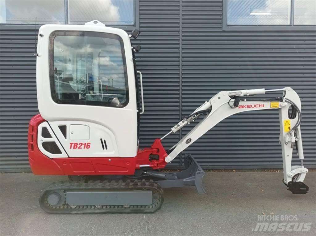 Takeuchi tb216 Mini ekskavatörler, 7 tona dek
