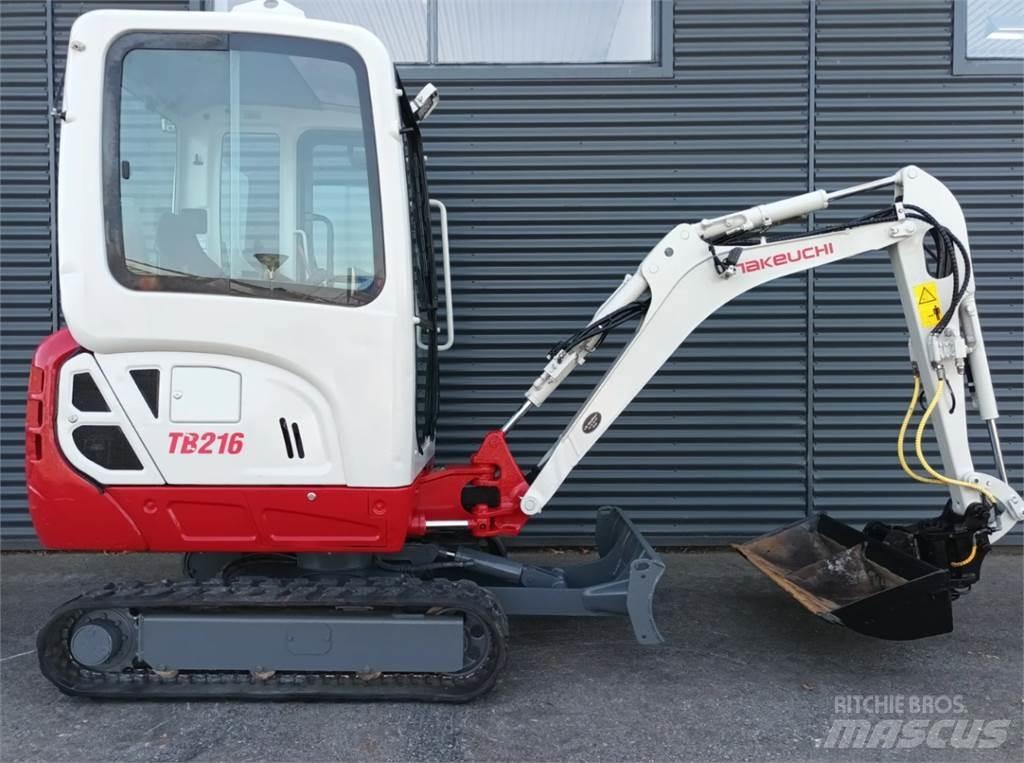 Takeuchi tb216 Mini ekskavatörler, 7 tona dek