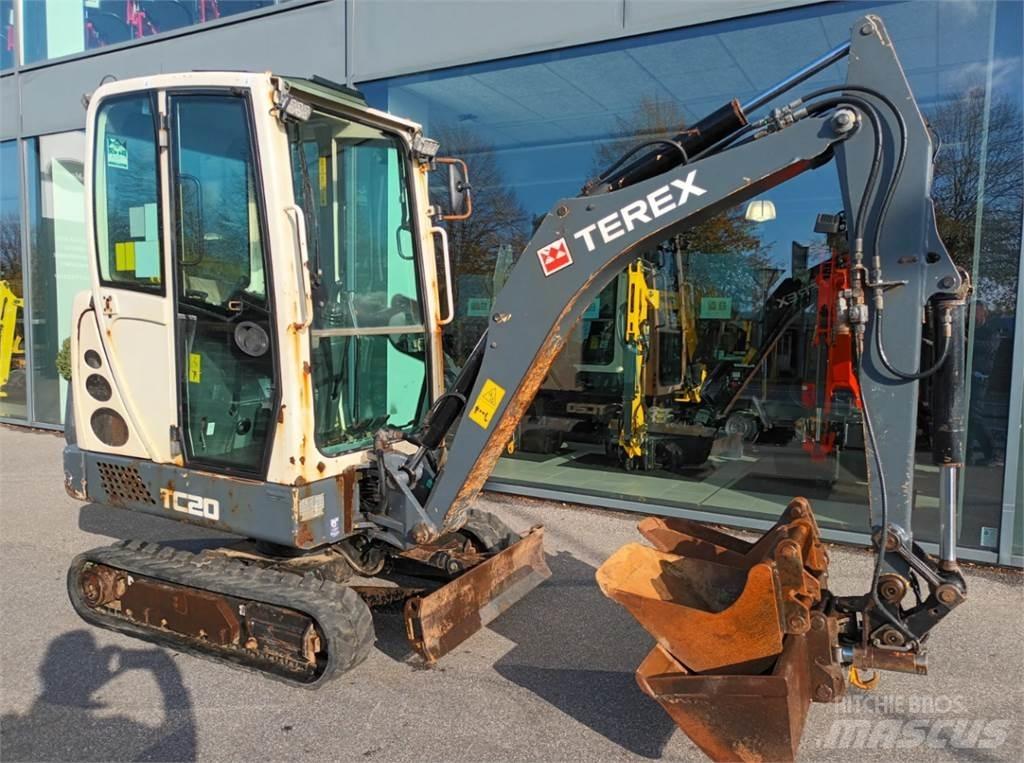 Terex tc20 Mini ekskavatörler, 7 tona dek