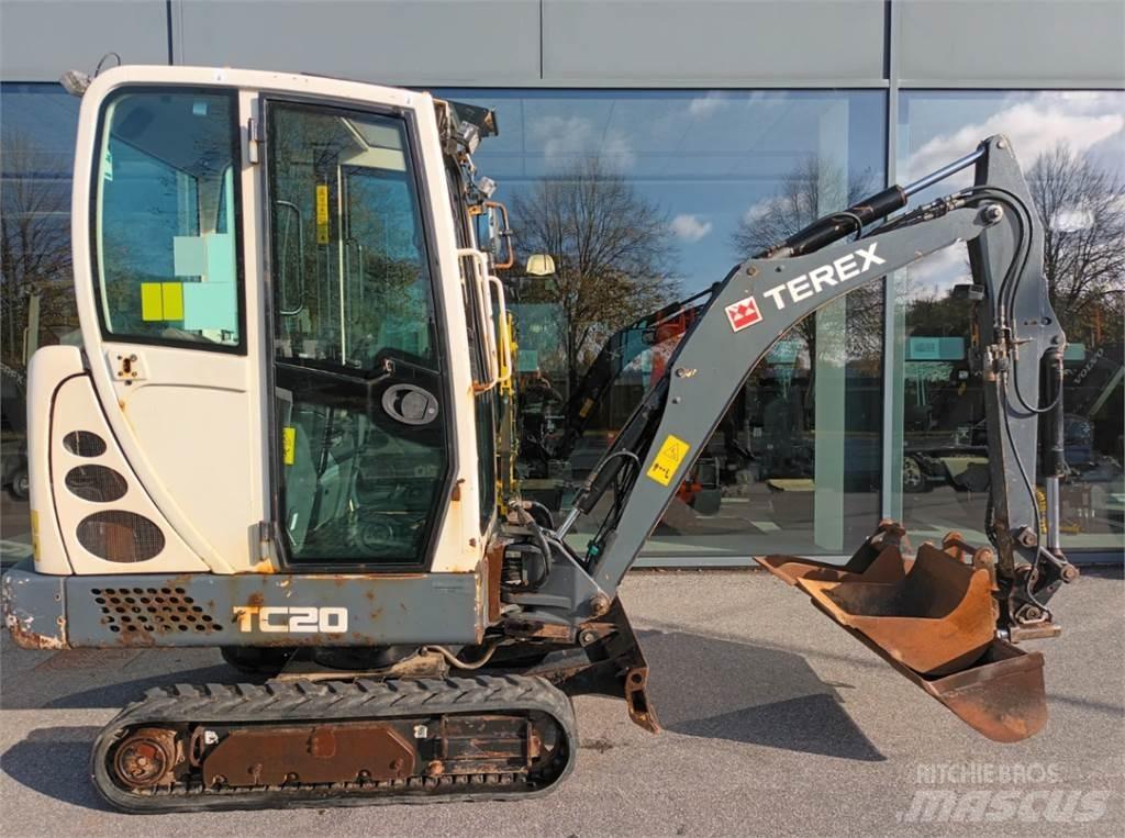 Terex tc20 Mini ekskavatörler, 7 tona dek