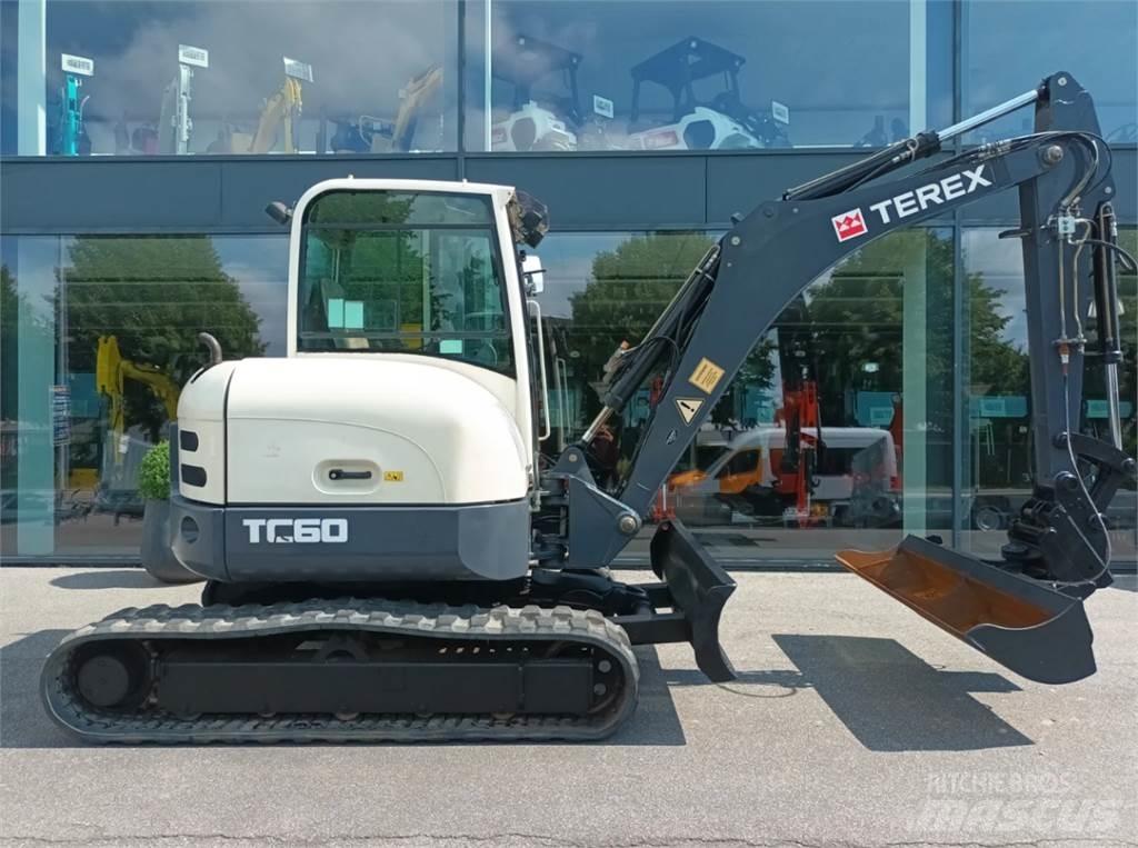 Terex tc60 Mini ekskavatörler, 7 tona dek