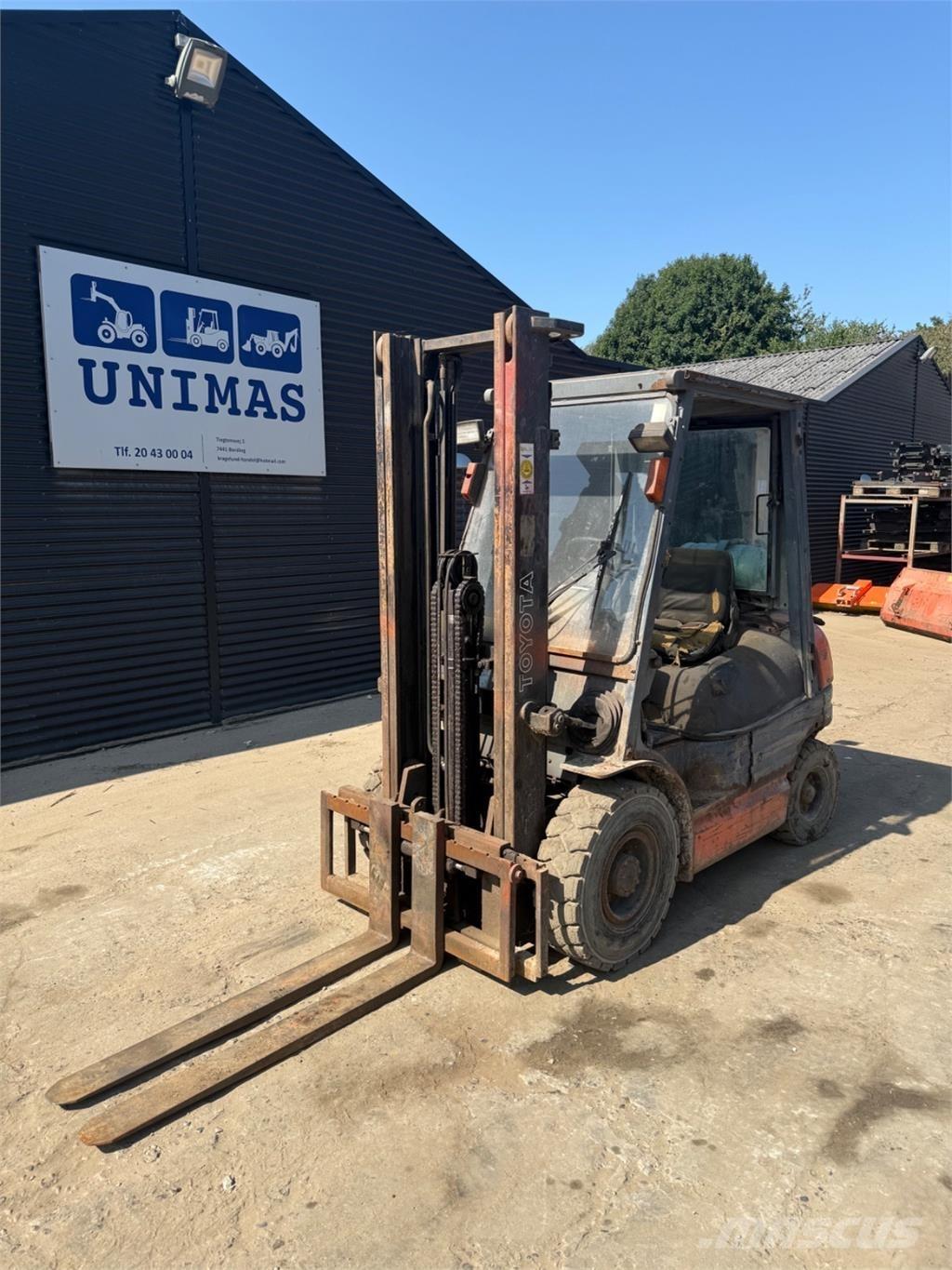 Toyota FG25 LPG'li forkliftler