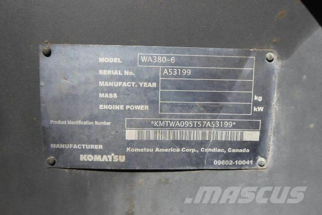 Komatsu WA380-6 Tekerlekli yükleyiciler