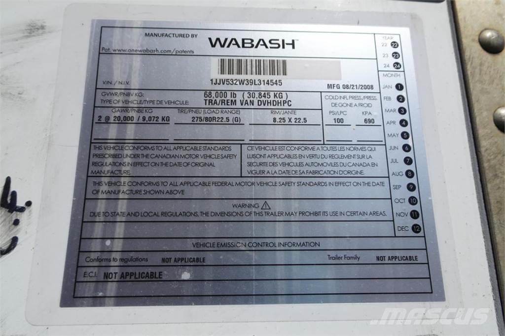 Wabash DVHDHPC Kapali kasa treylerler