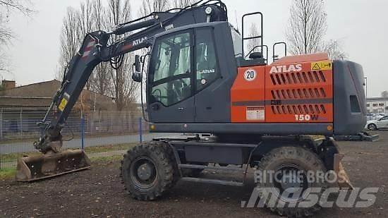 Atlas 150W Lastik tekerli ekskavatörler
