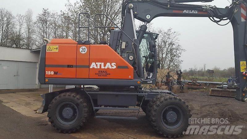Atlas 150W Lastik tekerli ekskavatörler