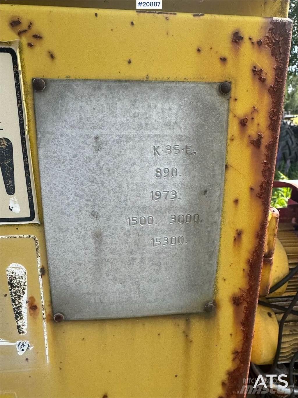 Krøll K35E Tårnkran Kule vinçler