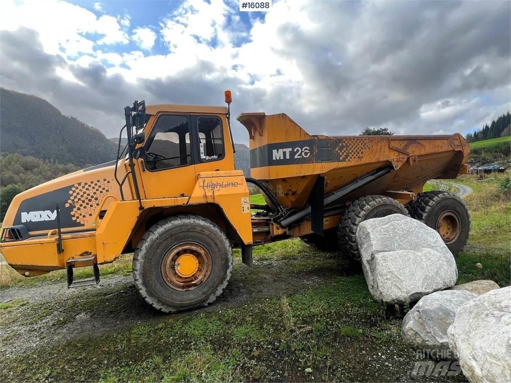 Moxy MT26 dumper. Belden kirma kamyonlar