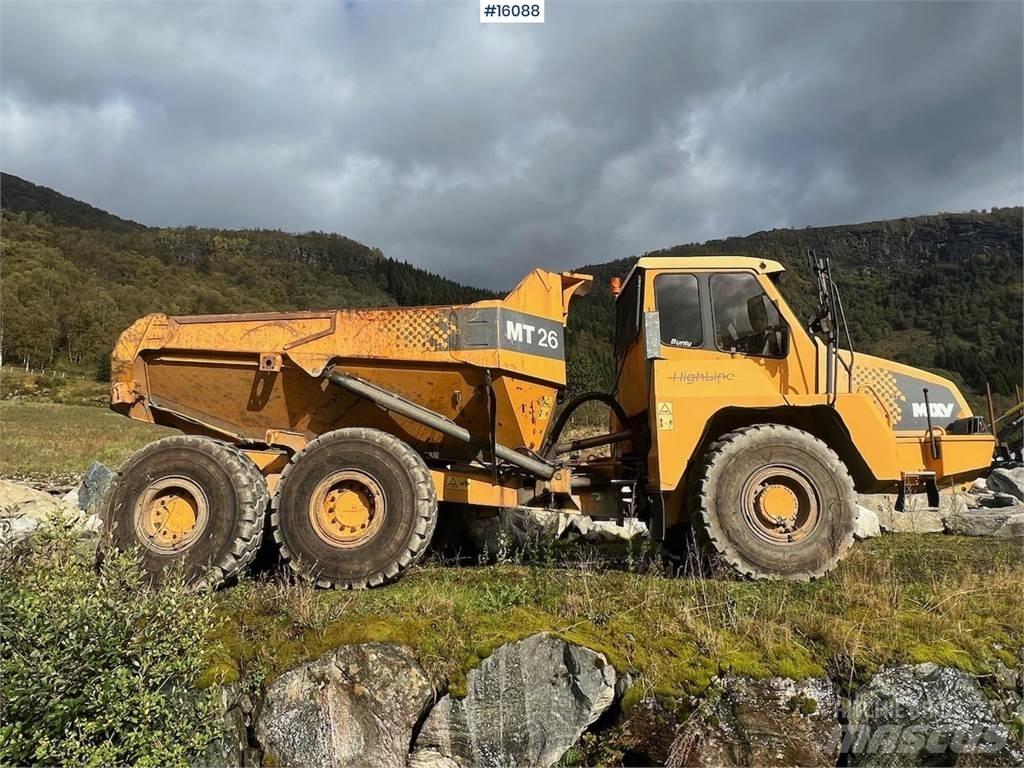 Moxy MT26 dumper. Belden kirma kamyonlar