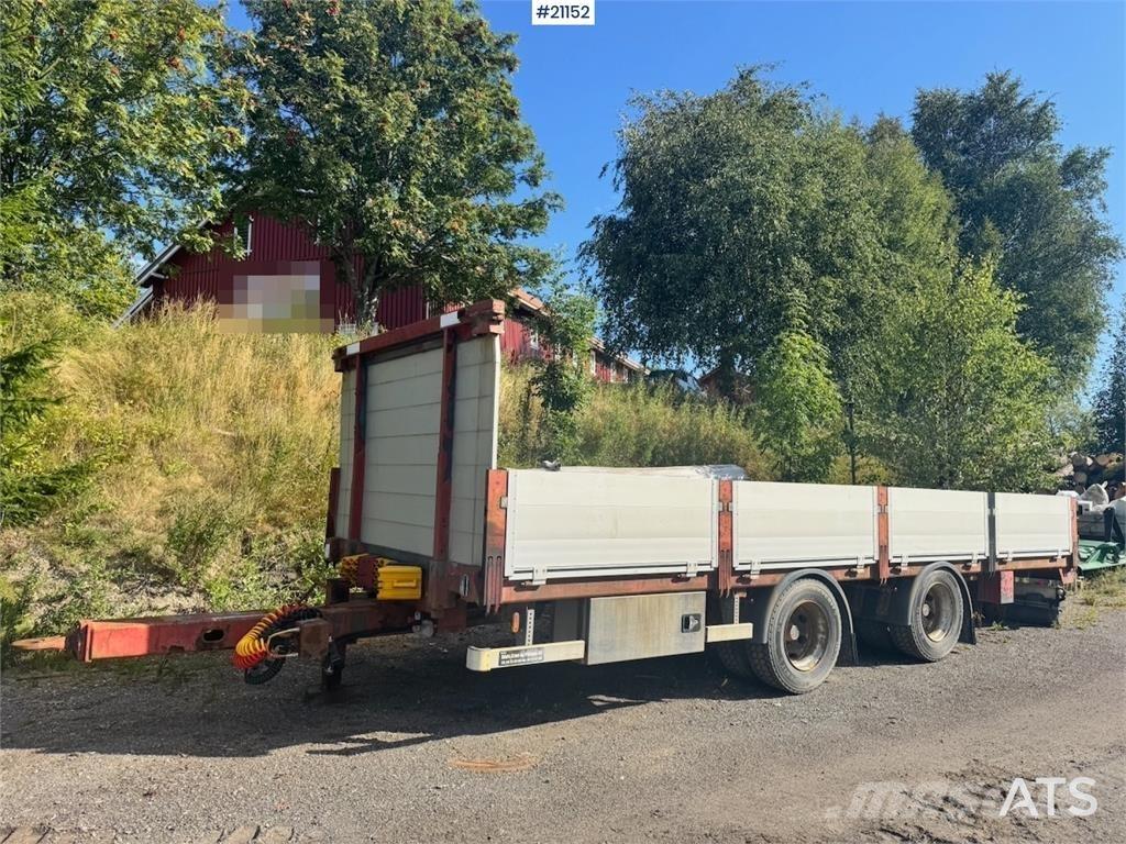Renders trailer. Flatbed römorklar