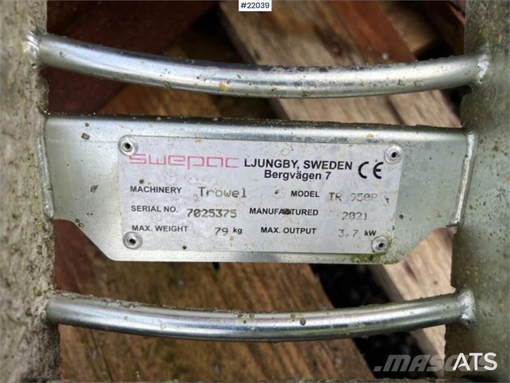 Swepac TR 950R Beton aksesuarlari