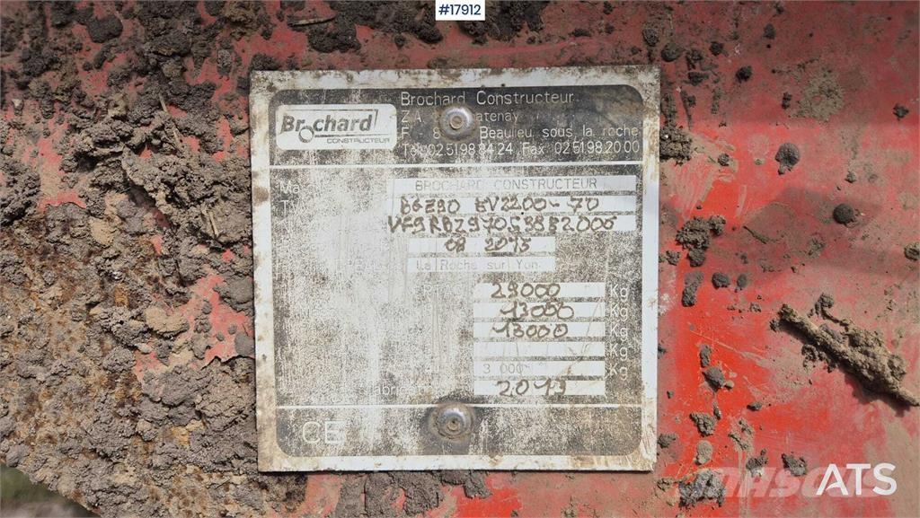 Brochard EV2200-OBS Gübre dagitma tankerleri