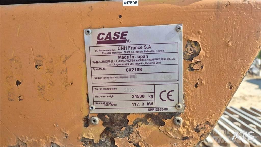CASE CX210B Paletli ekskavatörler
