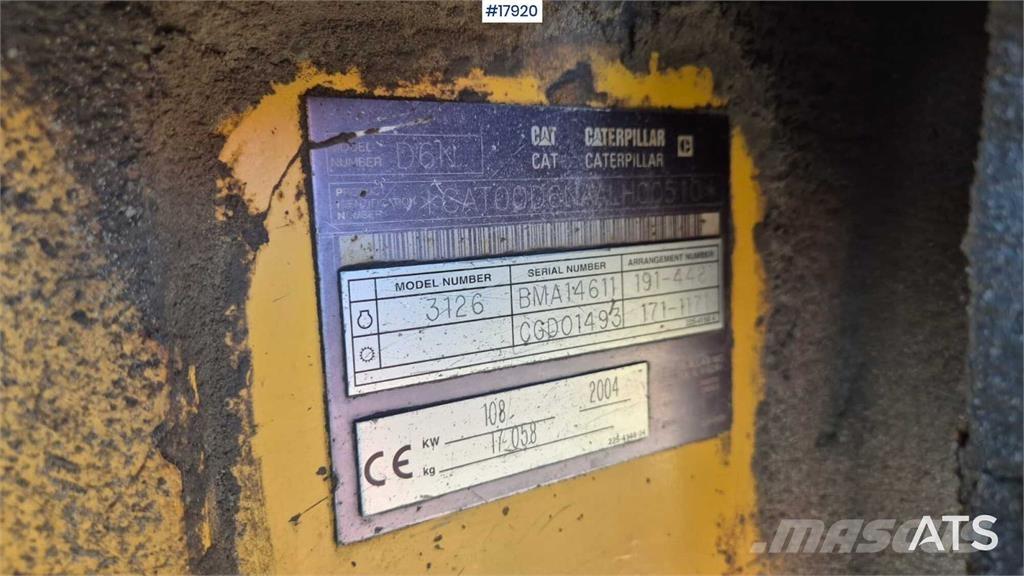 CAT D6D XL Paletli dozerler