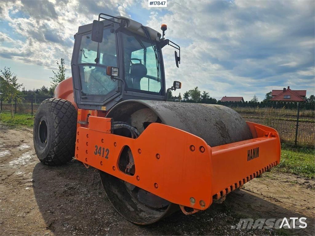 Hamm 3412HT Tek tamburlu silindirler