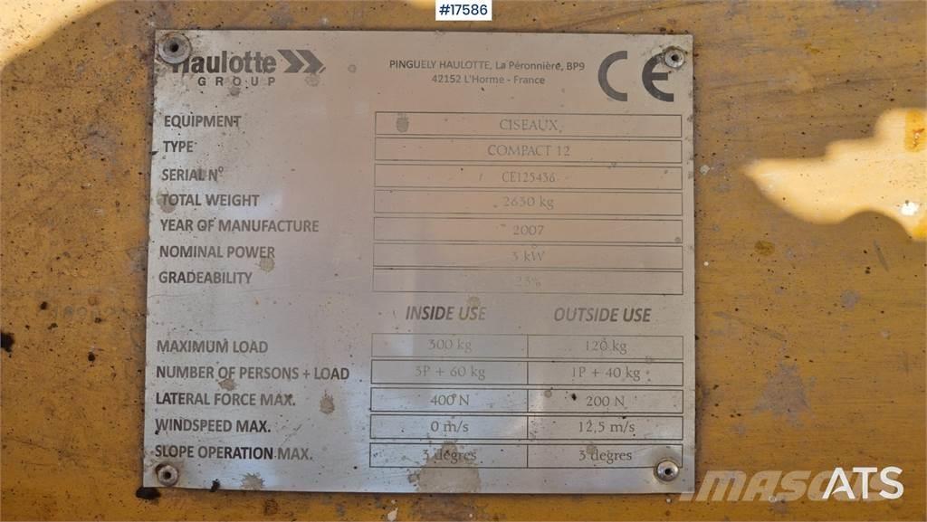 Haulotte Compact 12 Makasli platformlar
