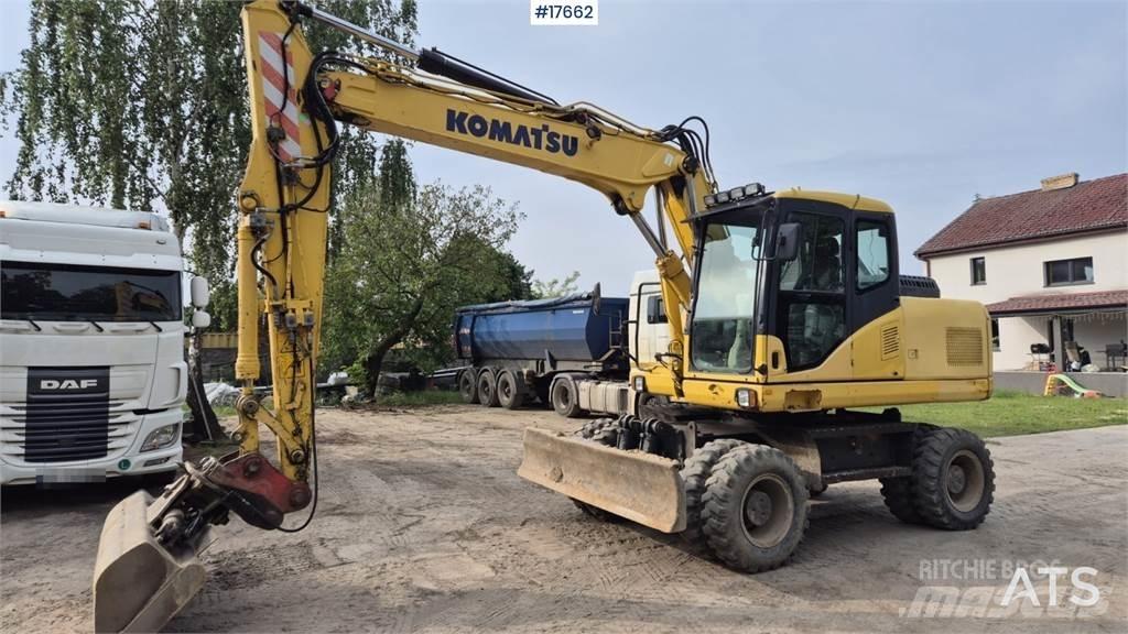 Komatsu PW 160 Lastik tekerli ekskavatörler