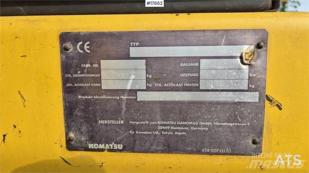 Komatsu PW 160 Lastik tekerli ekskavatörler