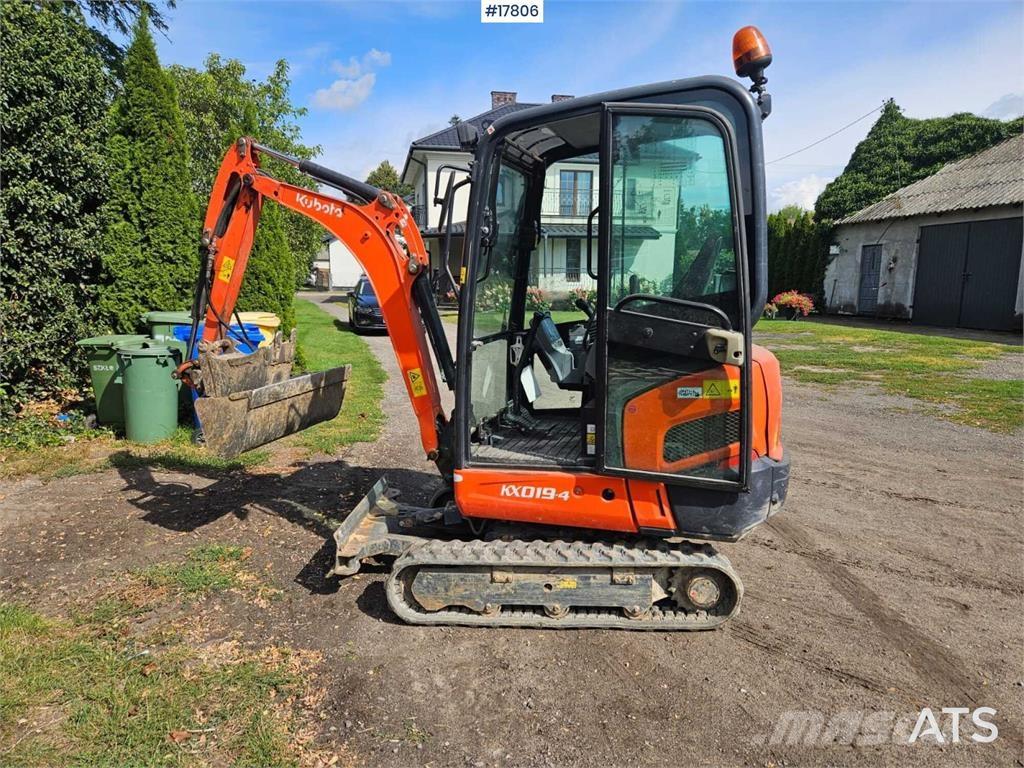 Kubota KX019-4 Mini ekskavatörler, 7 tona dek