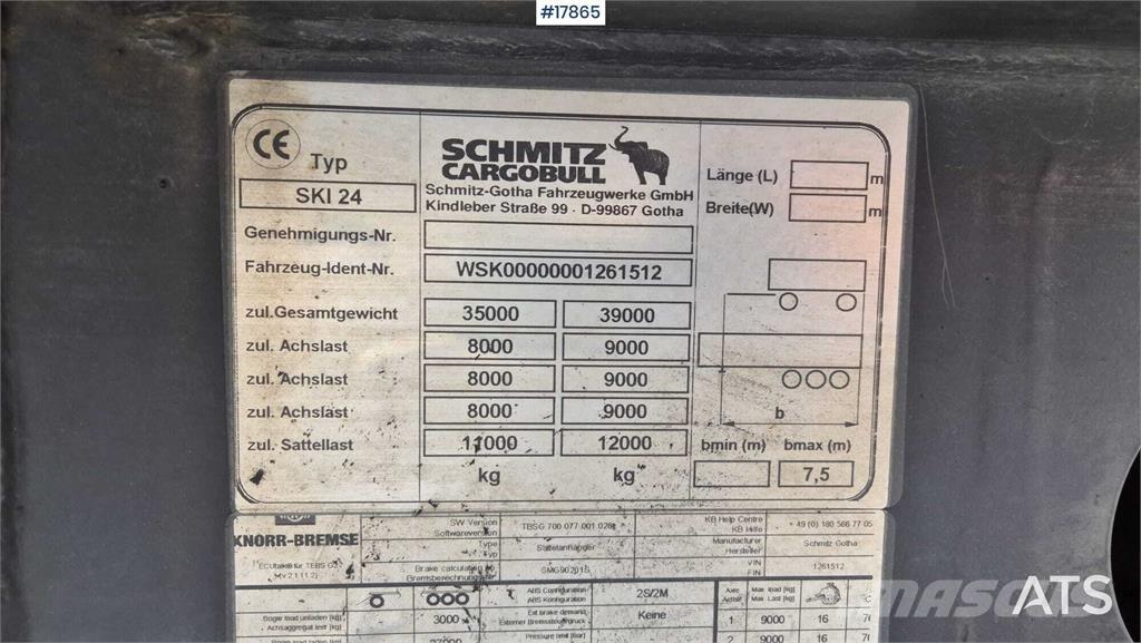 Schmitz SKI 24 7.2 Damperli çekiciler