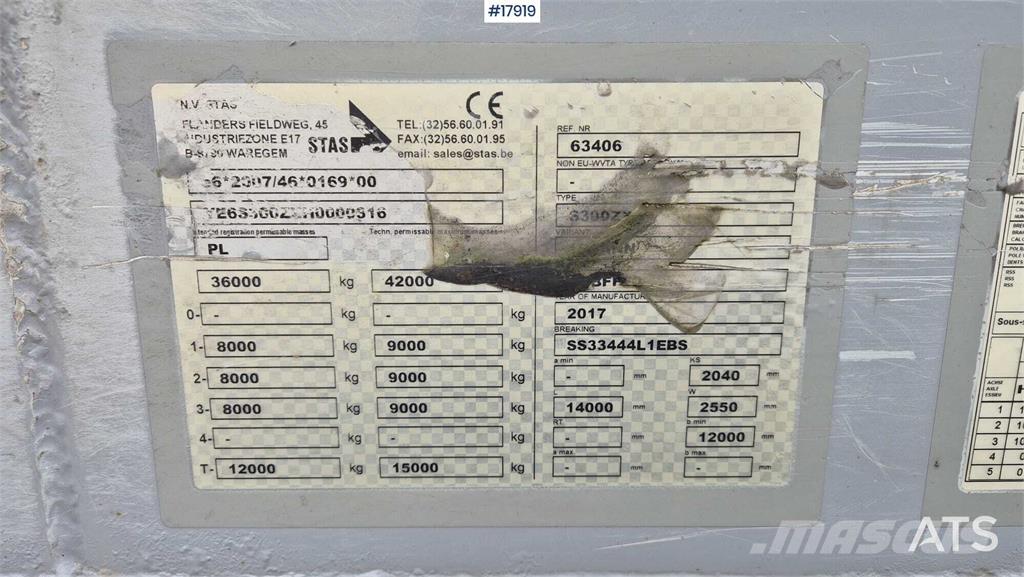 Stas S300ZX Kayar zemin yarı römorklar