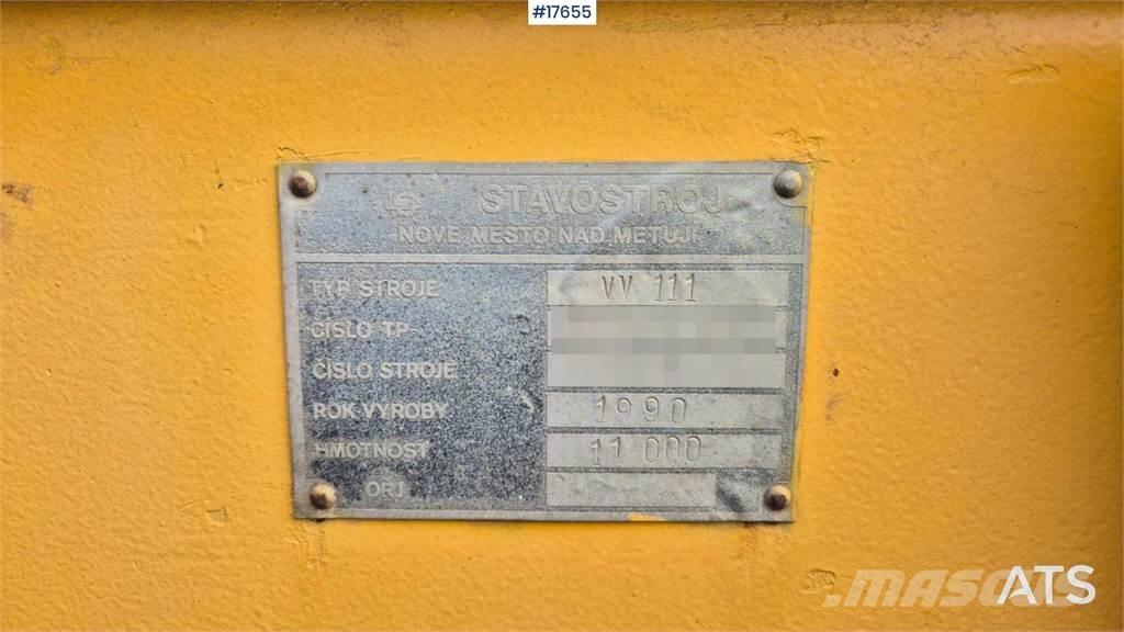 Stavostroj VV 111 Tek tamburlu silindirler