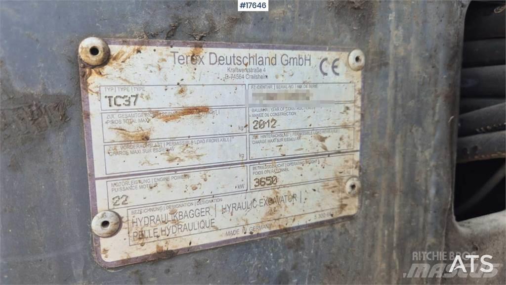 Terex TC 37 Mini ekskavatörler, 7 tona dek