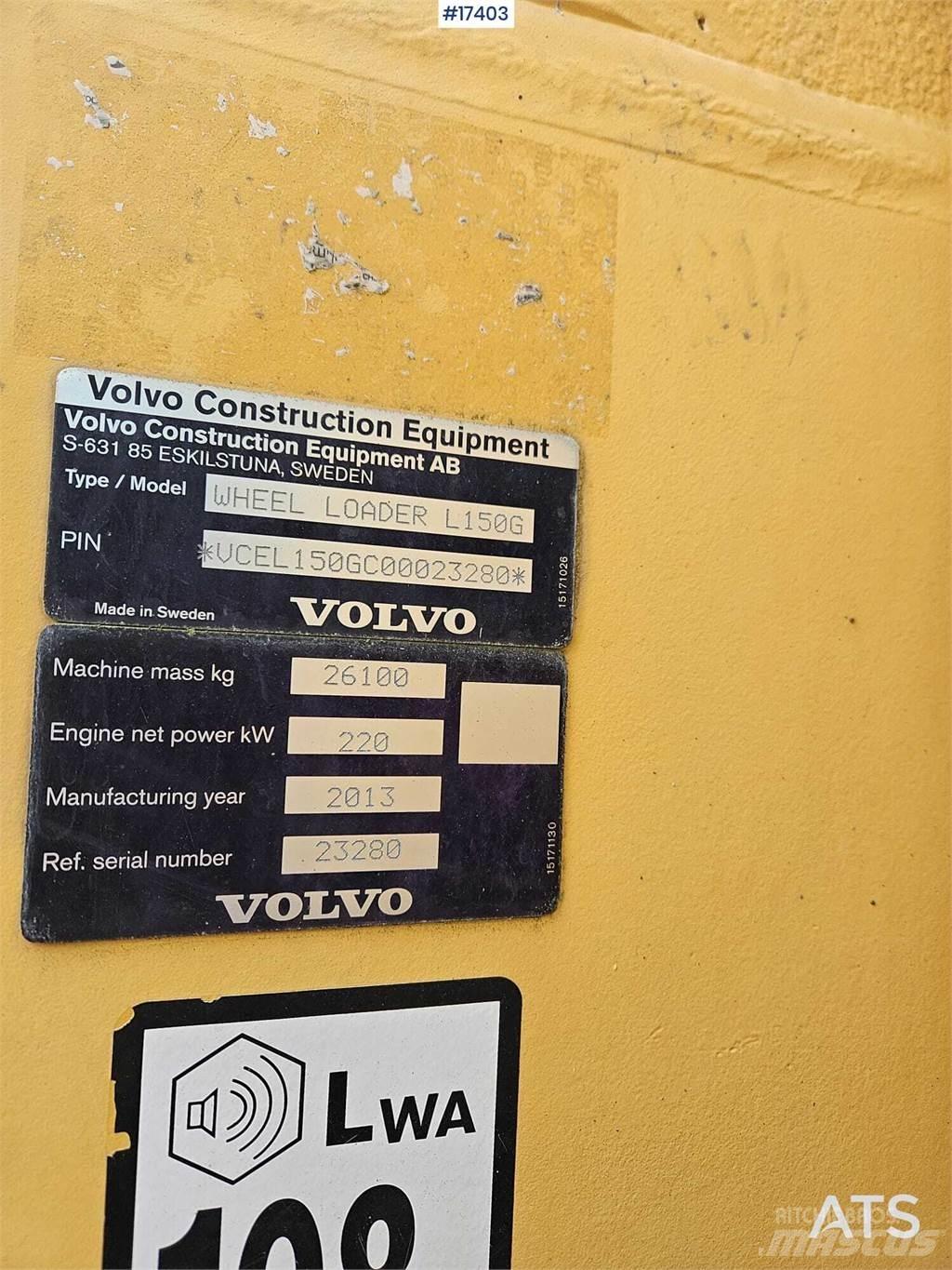 Volvo L150G Tekerlekli yükleyiciler