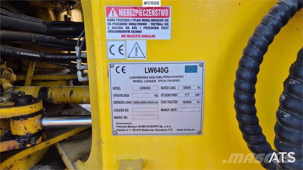 XCMG LW 640 G Tekerlekli yükleyiciler