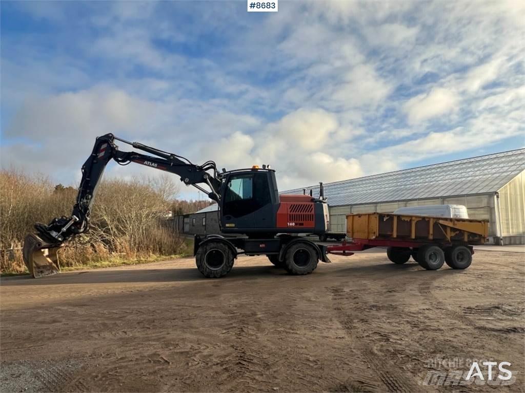 Atlas 160W Lastik tekerli ekskavatörler