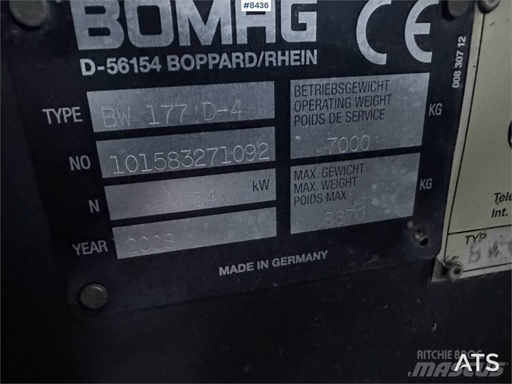 Bomag BW 177D-4 Silindirler