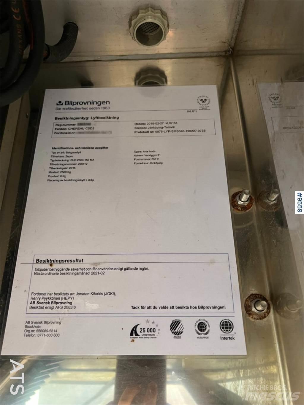 Chereau CSD2 Konteyner yari çekiciler