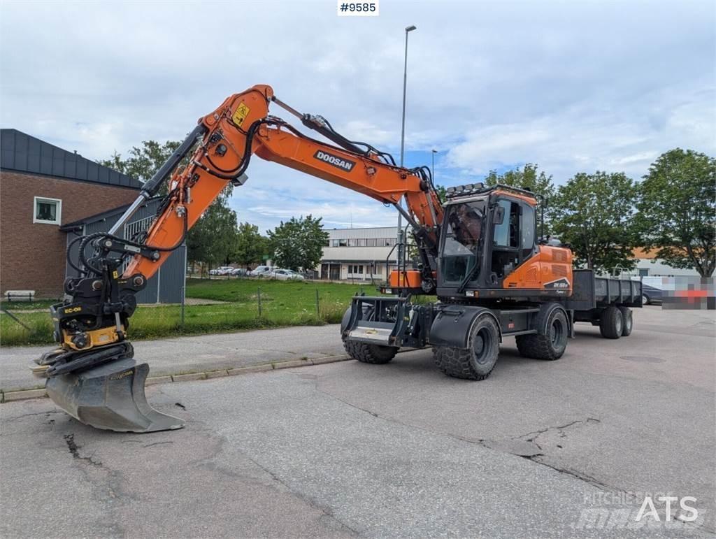Doosan DX160W-7 Lastik tekerli ekskavatörler