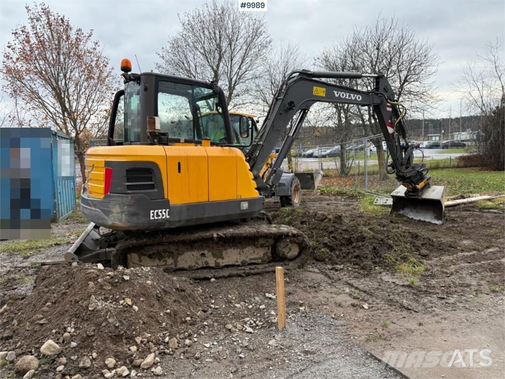 Volvo EC55C Mini ekskavatörler, 7 tona dek