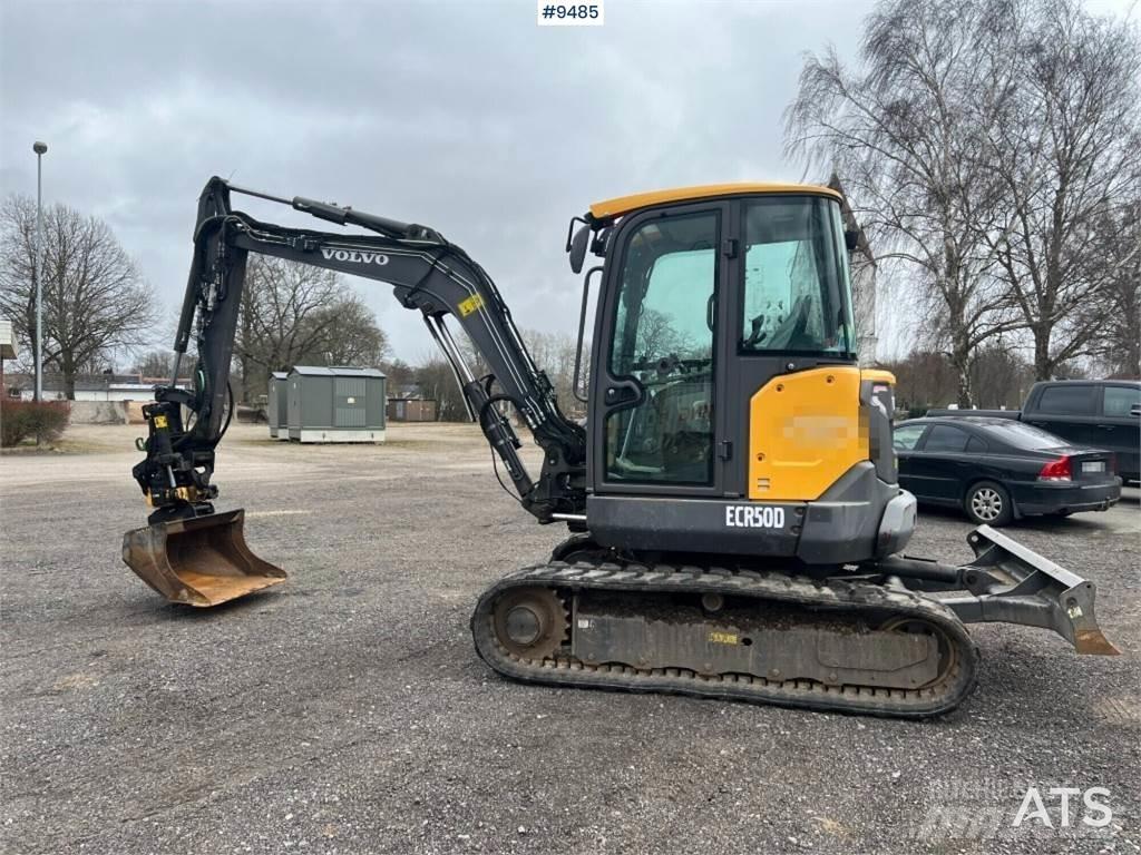 Volvo ECR50D Mini ekskavatörler, 7 tona dek