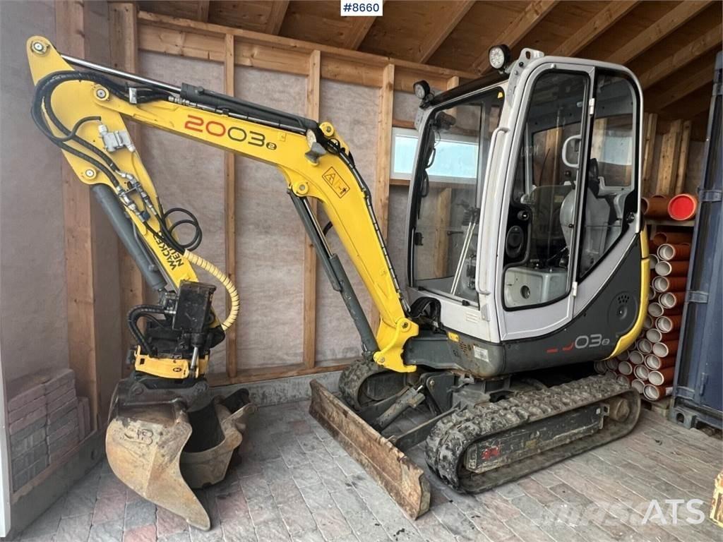 Wacker Neuson 2003RD Mini ekskavatörler, 7 tona dek